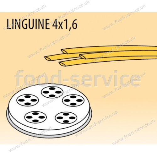 Матриця макарон. виробів Linguine d50 4x1,6 для преса Fimar MPF/1,5 (насадка)